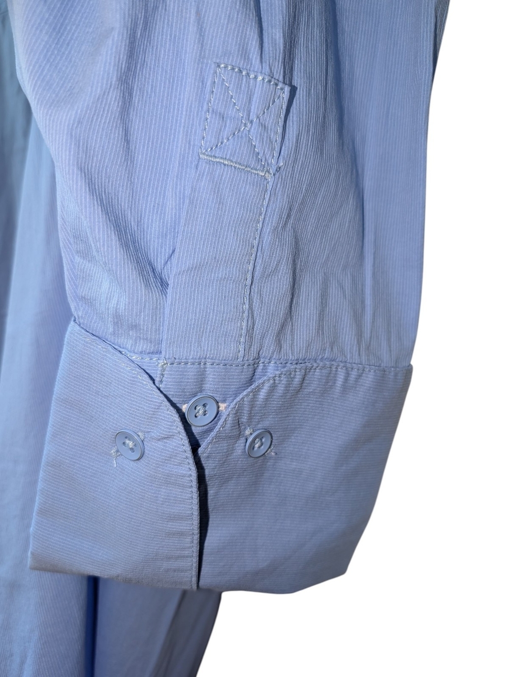 WE THE FREE WOMEN'S LIGHT BLUE OVERSIZED BUTTON-UP TUNIC SIZE XL - Picture 10 of 11